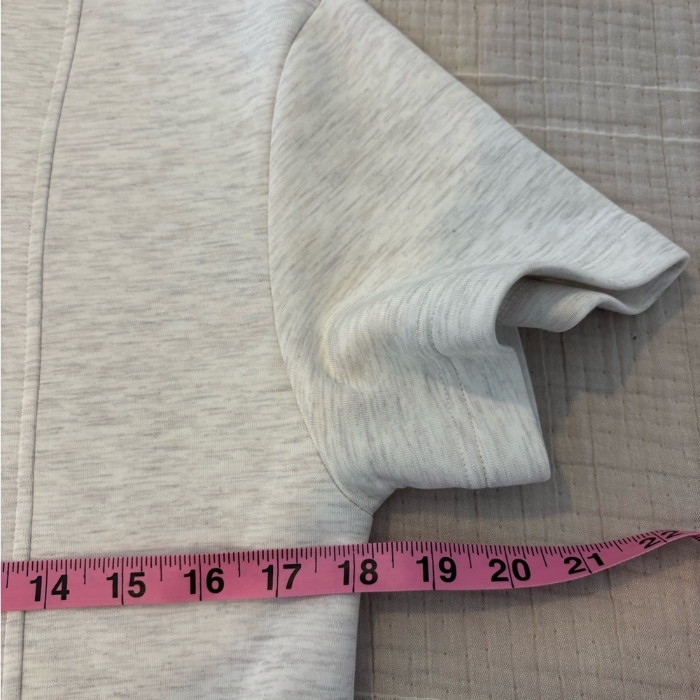 Varley Sophie Doublesoft Dress Ivory Marl Cowl neck Athleisure XS - Picture 6 of 11